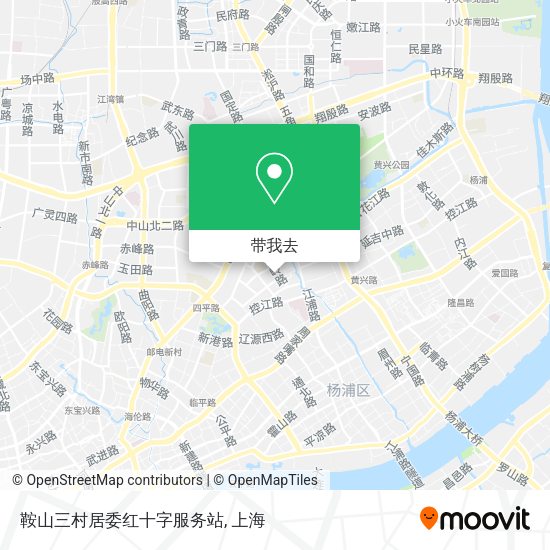 鞍山三村居委红十字服务站地图