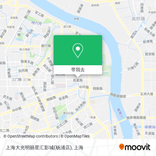 上海大光明丽星汇影城(杨浦店)地图