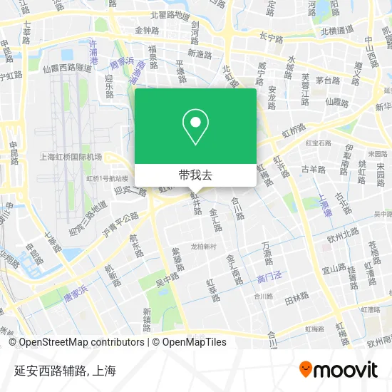 延安西路辅路地图
