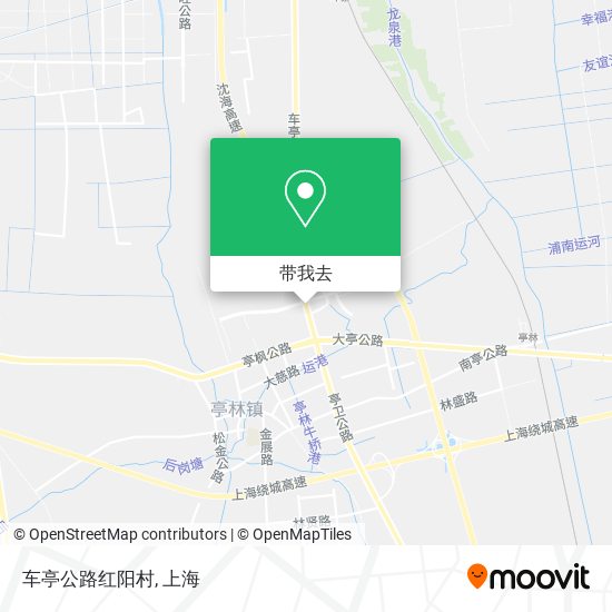 车亭公路红阳村地图