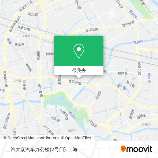 上汽大众汽车办公楼(2号门)地图