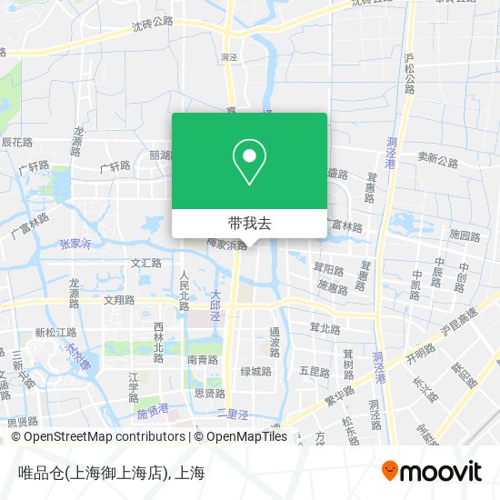 唯品仓(上海御上海店)地图