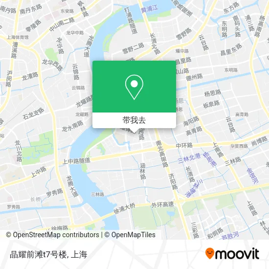 晶耀前滩t7号楼地图