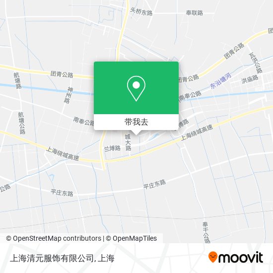 上海清元服饰有限公司地图
