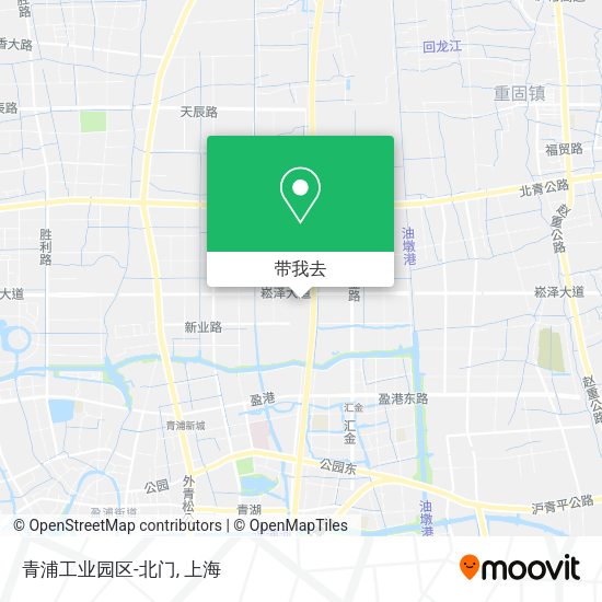 青浦工业园区-北门地图