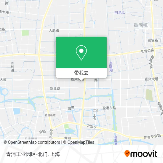 青浦工业园区-北门地图