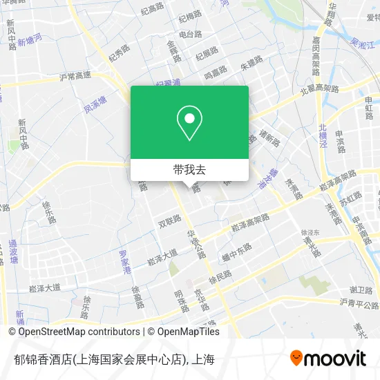 郁锦香酒店(上海国家会展中心店)地图