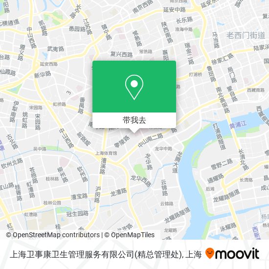 上海卫事康卫生管理服务有限公司(精总管理处)地图