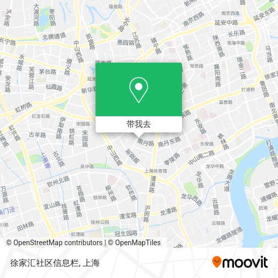 徐家汇社区信息栏地图
