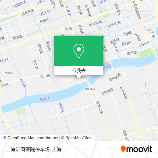 上海沪闵医院停车场地图