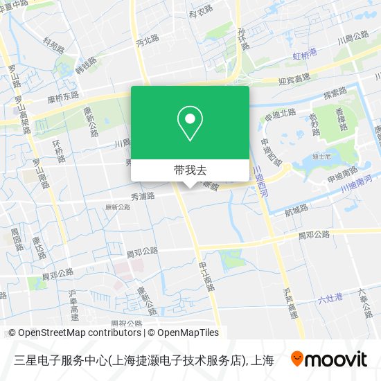 三星电子服务中心(上海捷灏电子技术服务店)地图