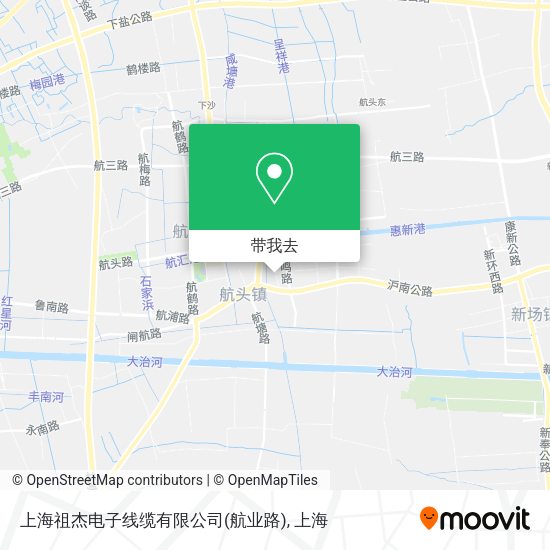 上海祖杰电子线缆有限公司(航业路)地图