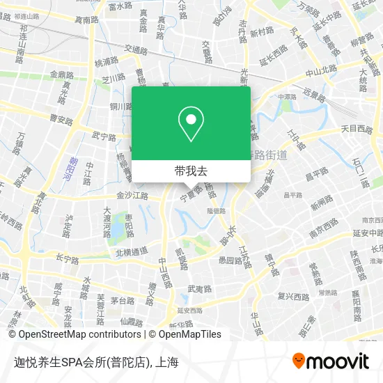 迦悦养生SPA会所(普陀店)地图