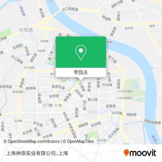 上海神添实业有限公司地图