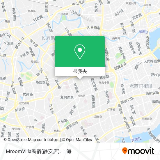MroomVilla民宿(静安店)地图