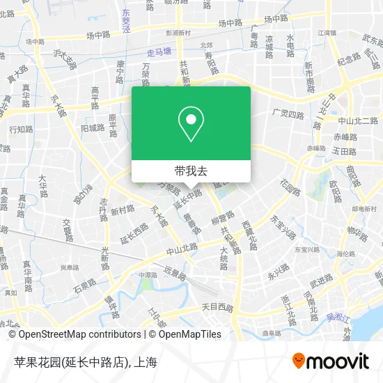 苹果花园(延长中路店)地图