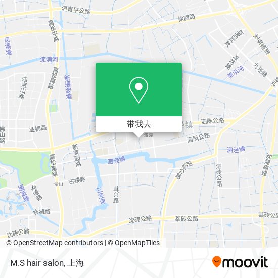 M.S hair salon地图