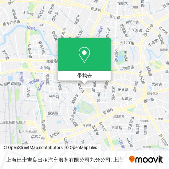 上海巴士吉良出租汽车服务有限公司九分公司地图
