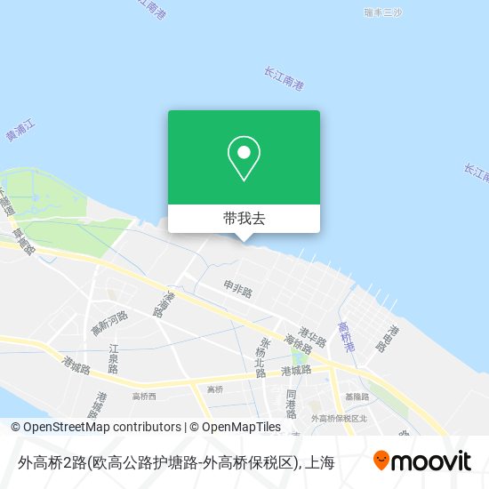 外高桥2路(欧高公路护塘路-外高桥保税区)地图