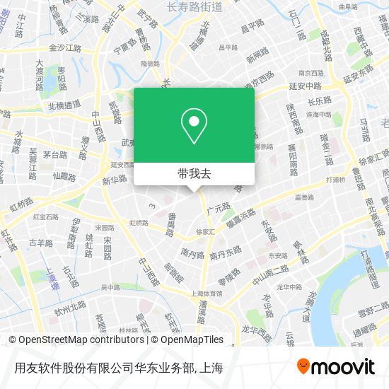用友软件股份有限公司华东业务部地图