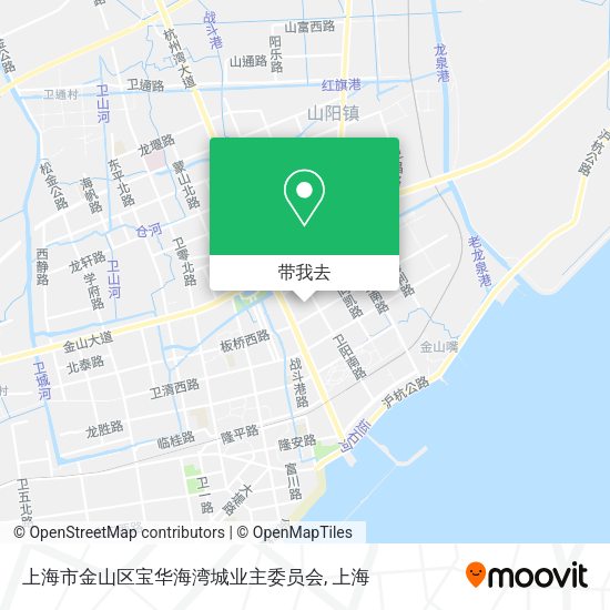 上海市金山区宝华海湾城业主委员会地图