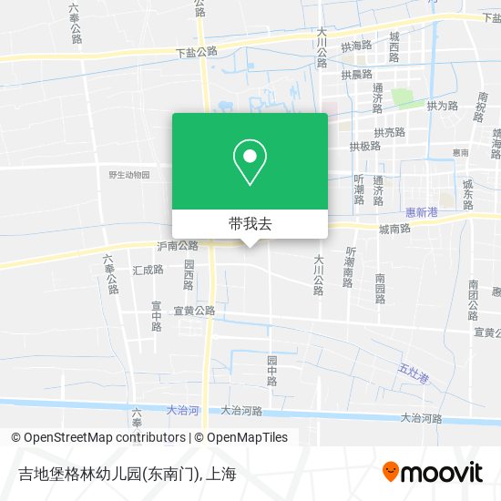 吉地堡格林幼儿园(东南门)地图