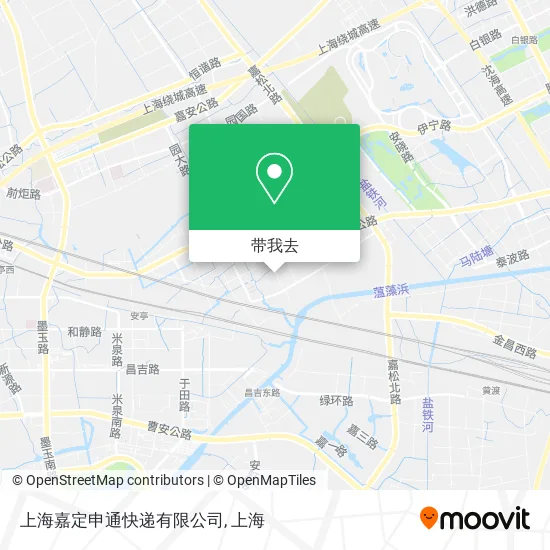 上海嘉定申通快递有限公司地图