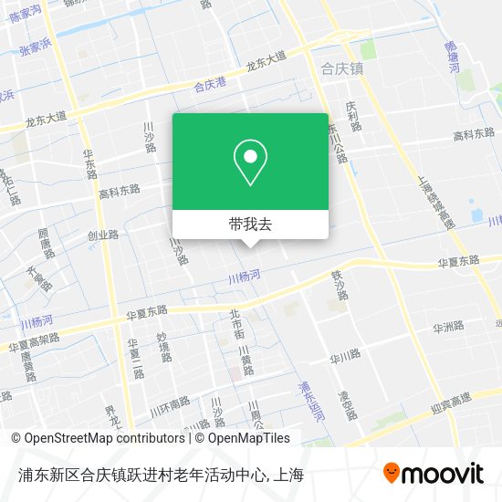 浦东新区合庆镇跃进村老年活动中心地图