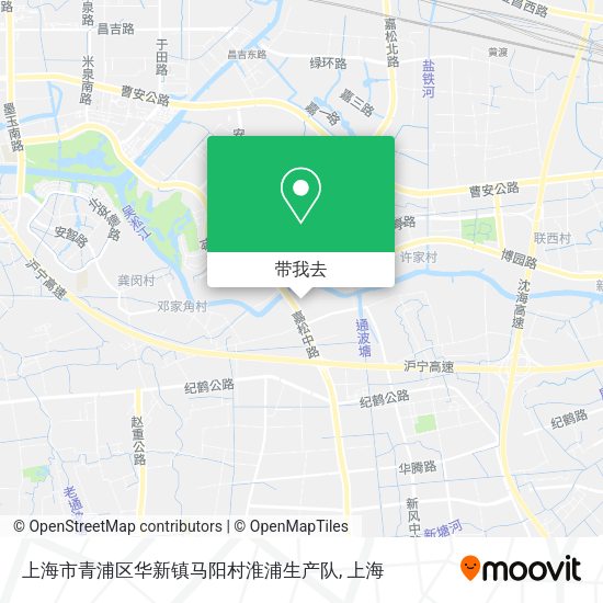 上海市青浦区华新镇马阳村淮浦生产队地图