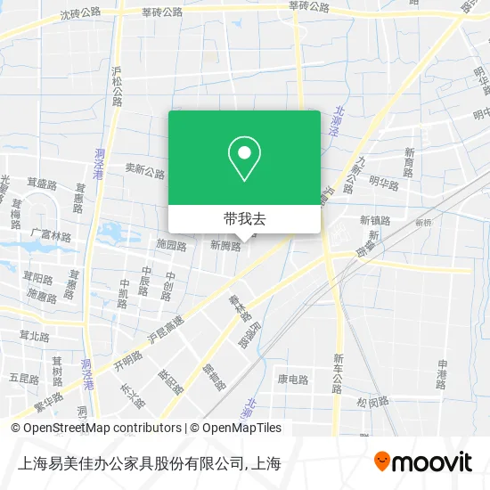 上海易美佳办公家具股份有限公司地图