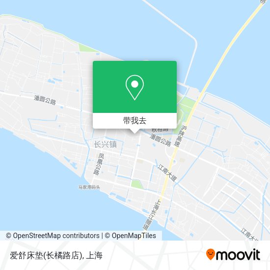 爱舒床垫(长橘路店)地图
