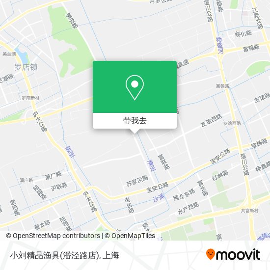 小刘精品渔具(潘泾路店)地图