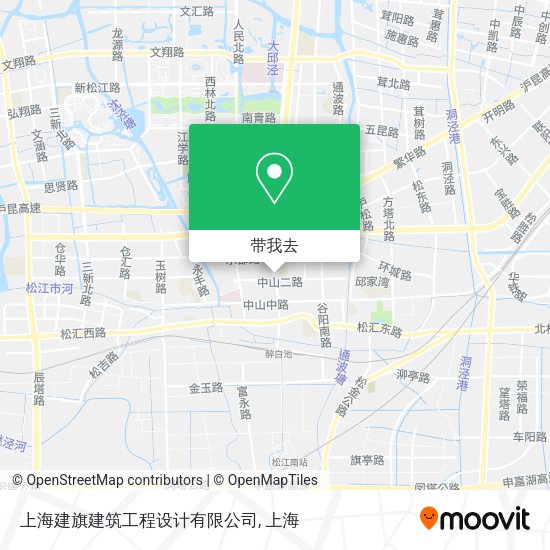 上海建旗建筑工程设计有限公司地图