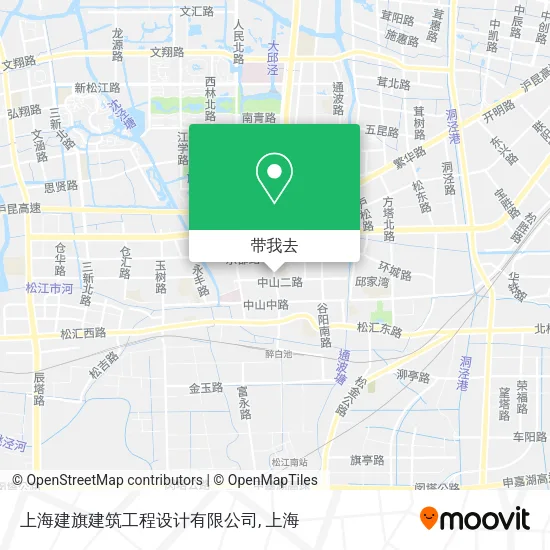 上海建旗建筑工程设计有限公司地图