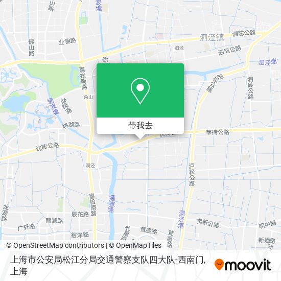 上海市公安局松江分局交通警察支队四大队-西南门地图