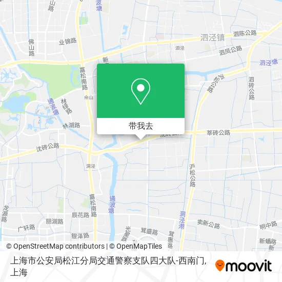 上海市公安局松江分局交通警察支队四大队-西南门地图