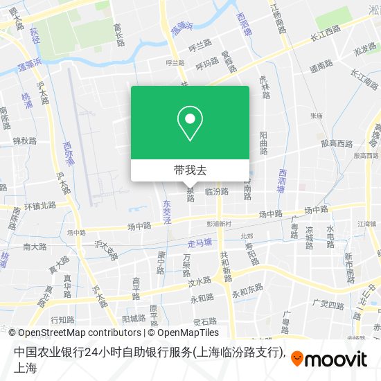 中国农业银行24小时自助银行服务(上海临汾路支行)地图