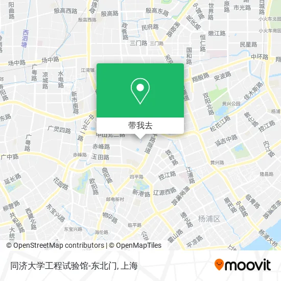 同济大学工程试验馆-东北门地图