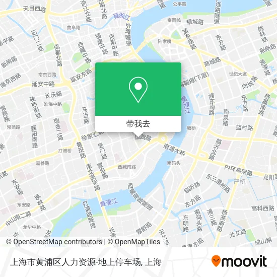 上海市黄浦区人力资源-地上停车场地图