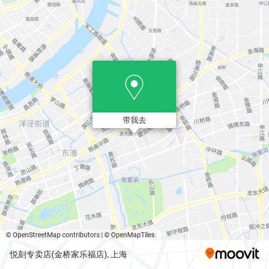 悦刻专卖店(金桥家乐福店)地图