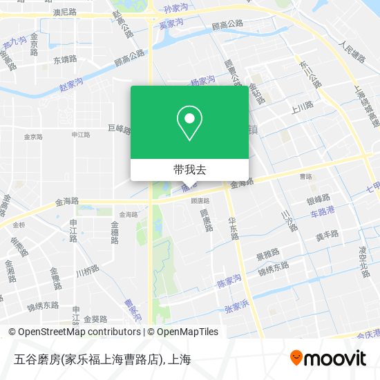 五谷磨房(家乐福上海曹路店)地图