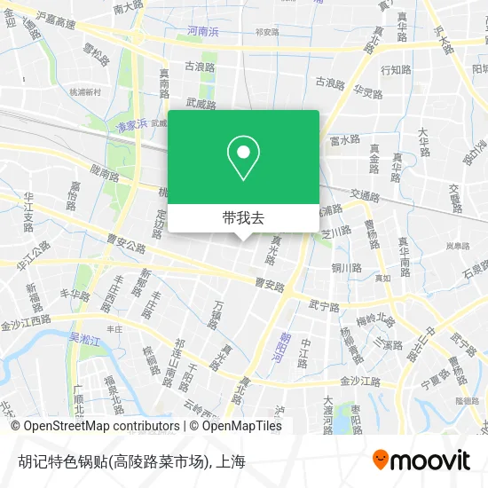 胡记特色锅贴(高陵路菜市场)地图