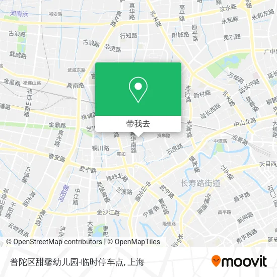 普陀区甜馨幼儿园-临时停车点地图