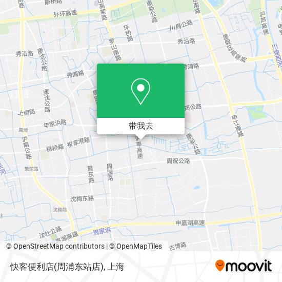 快客便利店(周浦东站店)地图