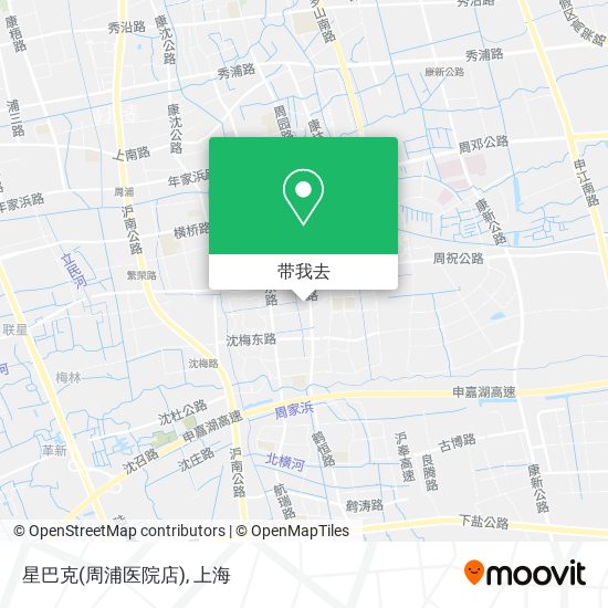 星巴克(周浦医院店)地图