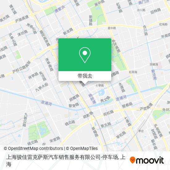上海骏佳雷克萨斯汽车销售服务有限公司-停车场地图