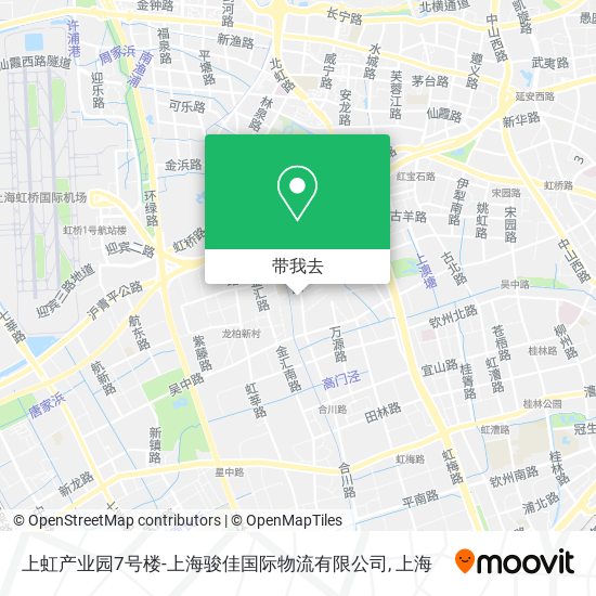 上虹产业园7号楼-上海骏佳国际物流有限公司地图