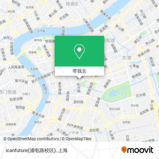 icanfuture(浦电路校区)地图