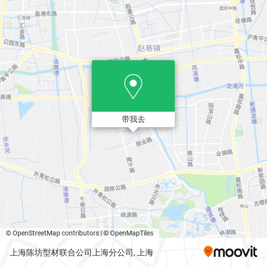 上海陈坊型材联合公司上海分公司地图