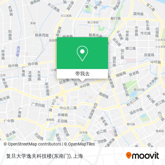 复旦大学逸夫科技楼(东南门)地图